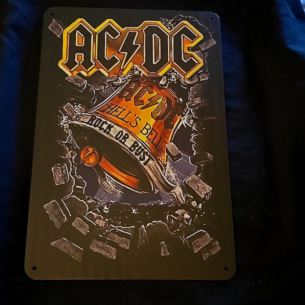 ACDC Band Decorative Aluminum Sign